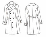 Patron couture manteau, veste Tsar / PDF (A4, A3, A0, US Letter) - Cadres, Calques par Taille, Vidéoprojection - Maison Fauve