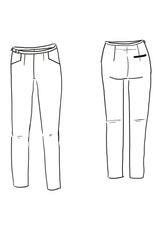 Patron couture pantalon cigarette Loulou / PDF (A4, A3, A0, US Letter) - Cadres, Calques par Taille, Vidéoprojection - Maison Fauve
