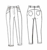 Patron couture pantalon, jean Hussard / PDF (A4, A3, A0, US Letter) - Cadres, Calques par Taille, Vidéoprojection - Maison Fauve
