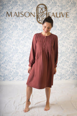 Patron couture robe chemise Atlas / PDF (A4, A3, A0, US Letter) - Cadres, Calques par Taille, Vidéoprojection - Maison Fauve
