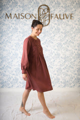 Patron couture robe chemise Atlas / PDF (A4, A3, A0, US Letter) - Cadres, Calques par Taille, Vidéoprojection - Maison Fauve
