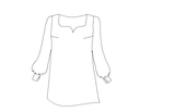 Patron couture robe Craie / PDF (A4, A3, A0, US Letter) - Cadres, Calques par Taille, Vidéoprojection - Maison Fauve