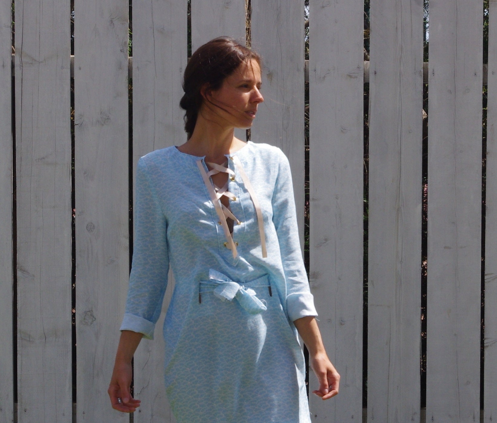 Patron couture robe saharienne Eole / PDF (A4, A3, A0, US Letter) - Cadres, Calques par Taille, Vidéoprojection - Maison Fauve