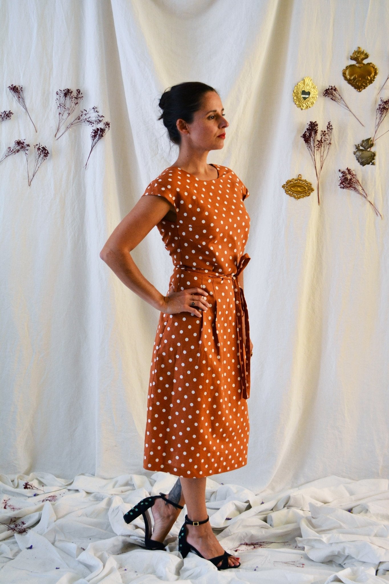 Patron couture robe, top Leaf / PDF (A4, A3, A0, US Letter) – Tailles 34 à 56 – Cadres, Calques par Taille, Vidéoprojection - Maison Fauve