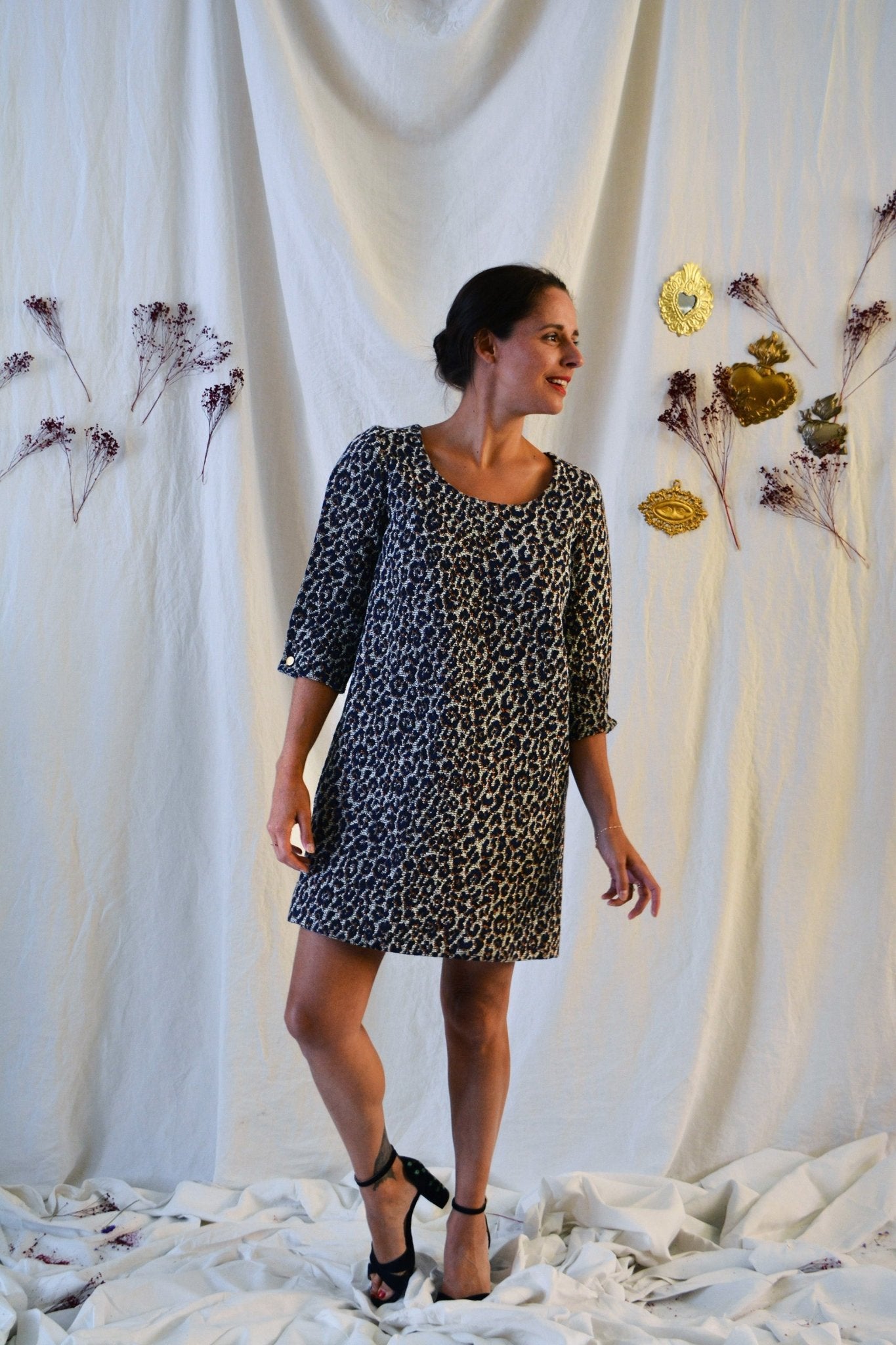 Patron couture robe, top Niki / PDF (A4, A3, A0, US Letter) – Tailles 34 à 56 – Cadres, Calques par Taille, Vidéoprojection - Maison Fauve