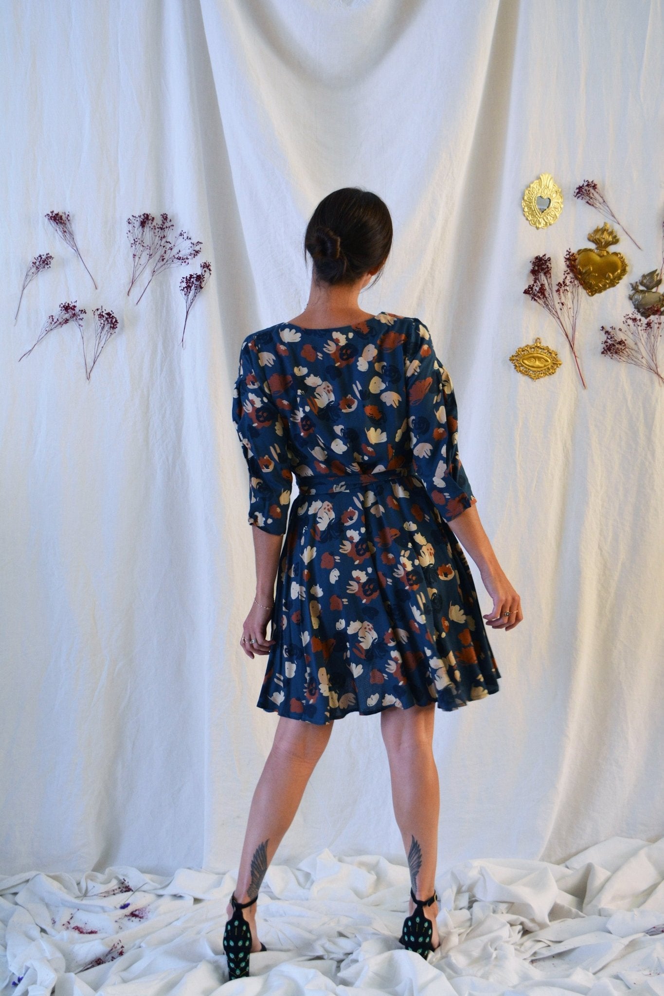 Patron couture robe, top Niki / PDF (A4, A3, A0, US Letter) – Tailles 34 à 56 – Cadres, Calques par Taille, Vidéoprojection - Maison Fauve