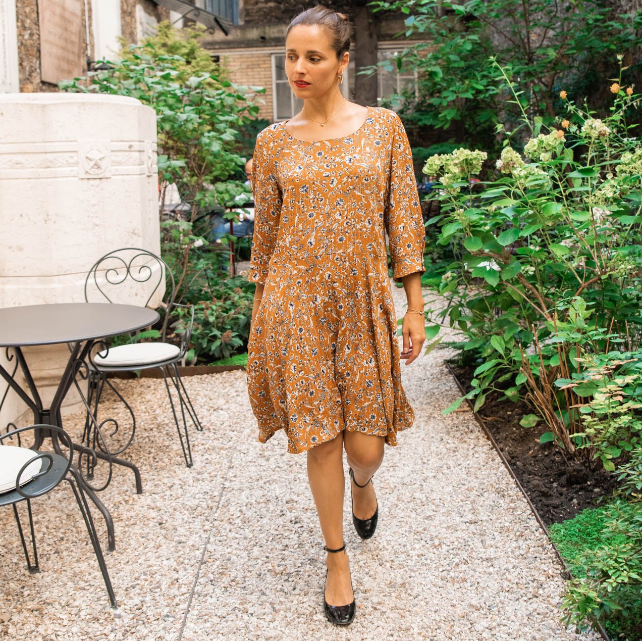 Patron couture robe, top Niki / PDF (A4, A3, A0, US Letter) – Tailles 34 à 56 – Cadres, Calques par Taille, Vidéoprojection - Maison Fauve