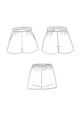 Patron couture short pyjama Songe / PDF (A4, A3, A0, US Letter) - Cadres, Calques par Taille, Vidéoprojection - Maison Fauve