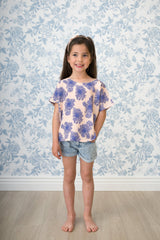 Patron couture top fille Miss Palma / PDF (A4, A3, A0, US Letter) - Cadres, Calques par Taille, Vidéoprojection - Maison Fauve