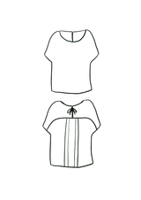 Patron couture top Palma / PDF (A4, A3, A0, US Letter) - Cadres, Calques par Taille, Vidéoprojection - Maison Fauve