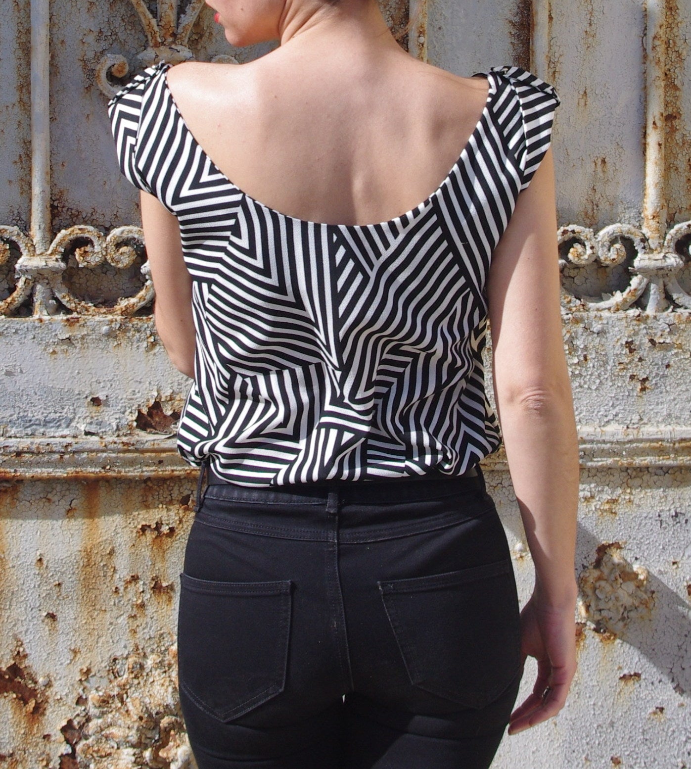 Patron couture top Sirocco / PDF (A4, A3, A0, US Letter) - Cadres, Calques par Taille, Vidéoprojection - Maison Fauve