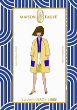 Patron couture veste Nage Libre / Patron pochette - Maison Fauve