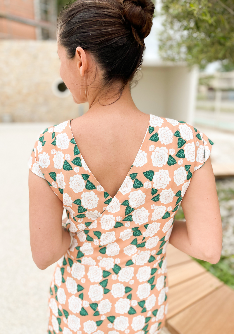 Patron couture robe, top Leaf / PDF (A4, A3, A0, US Letter) - Cadres, Calques par Taille, Vidéoprojection