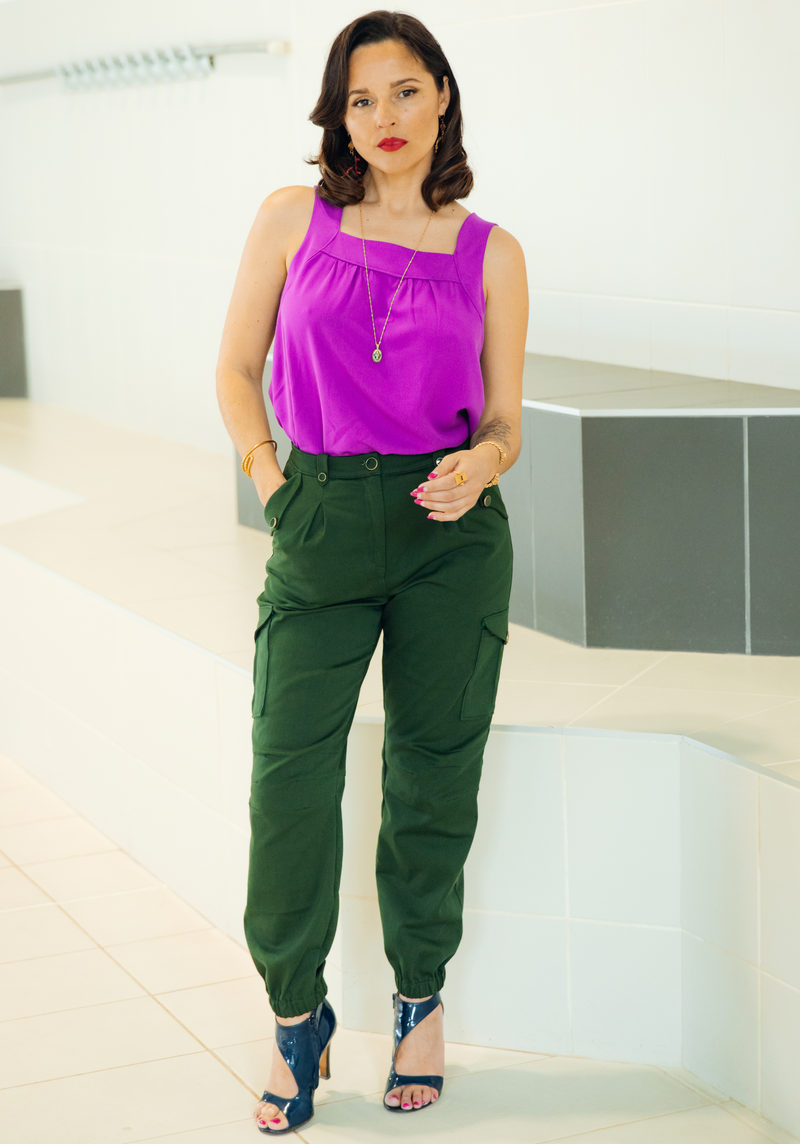 Patron couture pantalon Tremplin / PDF (A4, A3, A0, US Letter) - Cadres, Calques par Taille, Vidéoprojection
