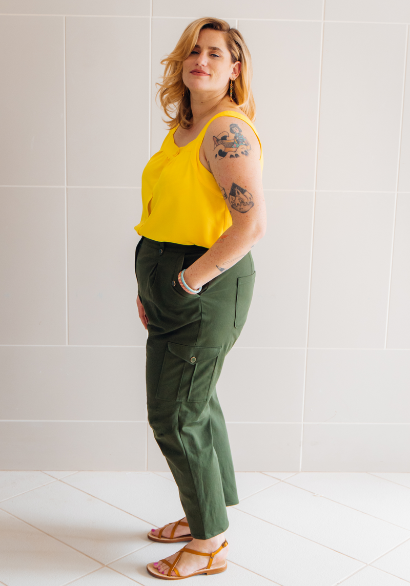 Patron couture pantalon Tremplin / PDF (A4, A3, A0, US Letter) - Cadres, Calques par Taille, Vidéoprojection