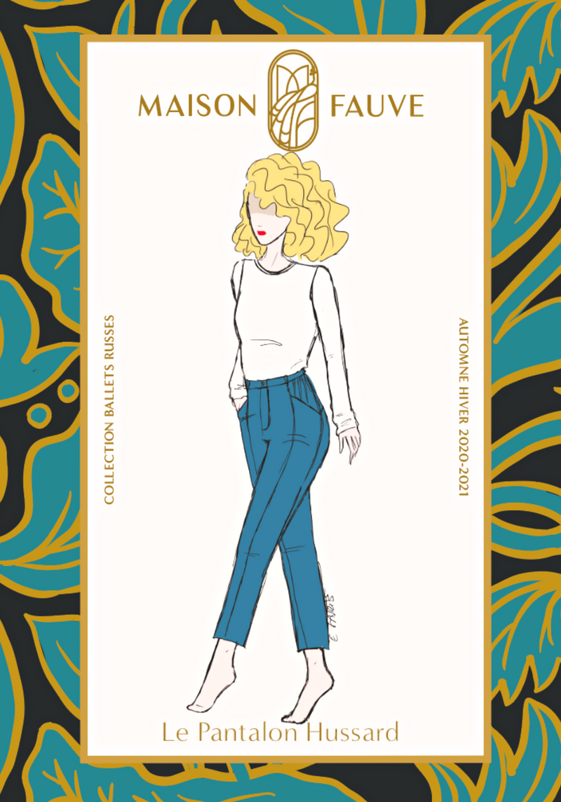 Pants pattern, Hussard jeans / Pocket pattern