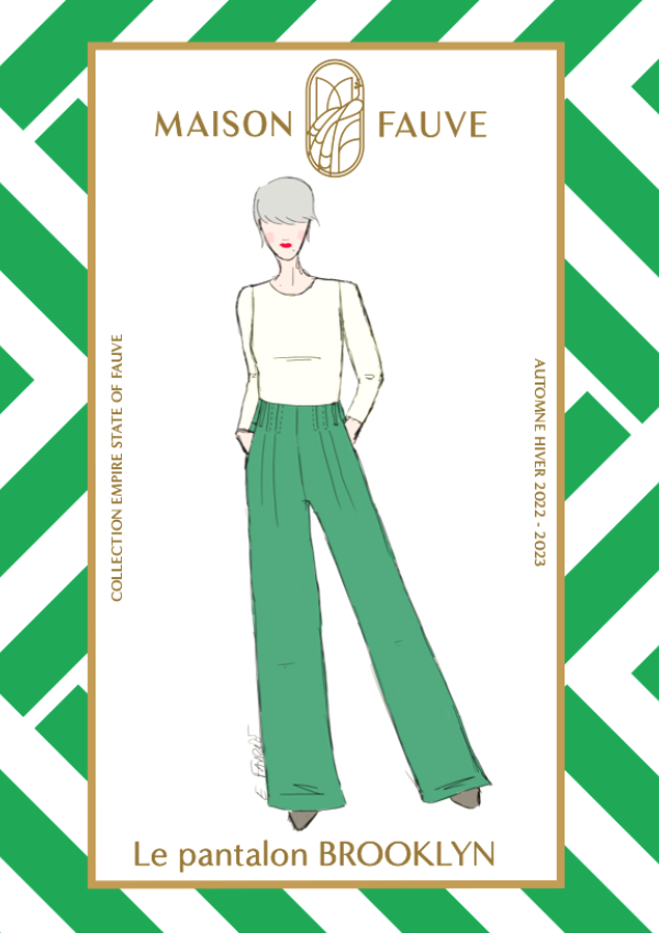 Patron couture pantalon Brooklyn / Patron pochette