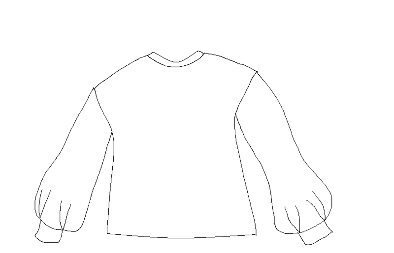 Patron couture sweat enfant Miss Granite / PDF (A4, A3, A0, US Letter) - Cadres, Calques par Taille, Vidéoprojection