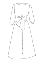 Patron couture robe, blouse Sierra / PDF (A4, A3, A0, US Letter) - Cadres, Calques par Taille, Vidéoprojection