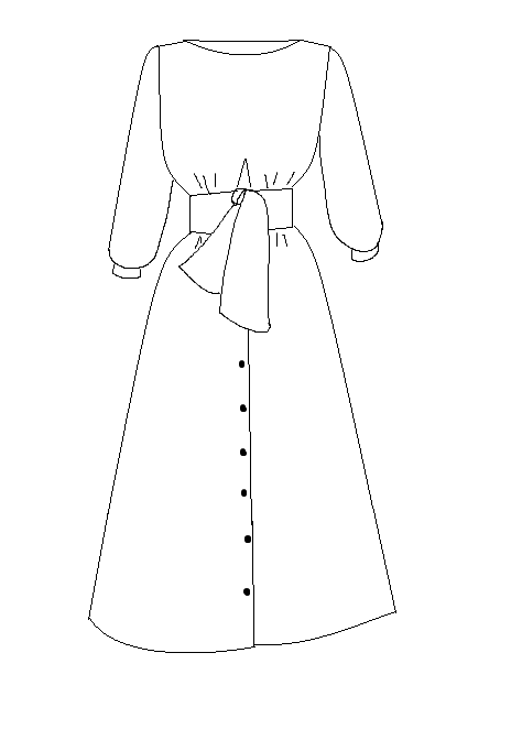 Sierra dress and blouse sewing pattern / PDF (A4, A3, A0, US Letter) - Frames, Layers by Size, Video projection
