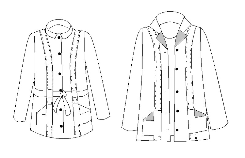 Criollo Jacket Sewing Pattern / PDF (A4, A3, A0, US Letter) - Frames, Layers by Size, Video Projection