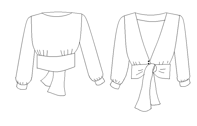 Patron robe, blouse Sierra / Patron PDF (A4 A0 et US letter)