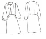 Patron couture robe, blouse Maïa / PDF (A4, A3, A0, US Letter) - Cadres, Calques par Taille, Vidéoprojection