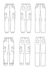 Patron couture pantalon Tremplin / Patron pochette