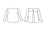 Patron couture  blouse fille Miss Violette / PDF (A4, A3, A0, US Letter) - Cadres, Calques par Taille, Vidéoprojection