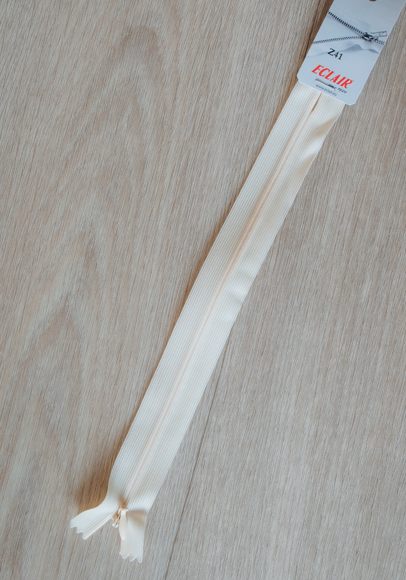 Zip invisible 40 cm - Plusieurs coloris